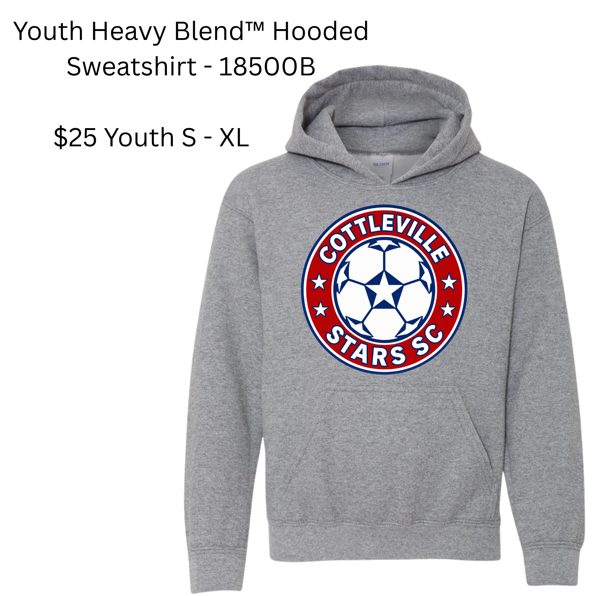 Youth Heavy Blend™ Hooded Sweatshirt - 18500B